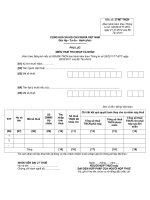 Tài liệu MẪU PHỤ LỤC MIỄN THUẾ THU NHẬP CÁ NHÂN ppt