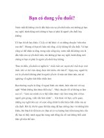 Tài liệu Bạn có đang yếu đuối? ppt