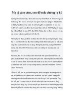 Tài liệu Mẹ bị cảm cúm, con dễ mắc chứng tự kỷ pptx