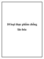Tài liệu 10 loại thực phẩm chống lão hóa pot