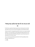 Tài liệu Những thực phẩm đặc biệt tốt cho chị em tuổi 30 pdf