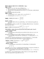 Tài liệu Đề Thi Thử Đại Học Khối A, A1, B, D Toán 2013 - Phần 20 - Đề 24 pptx