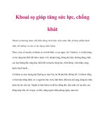 Tài liệu Khoai sọ giúp tăng sức lực, chống khát doc