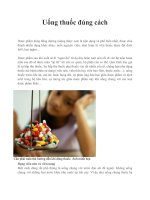 Tài liệu Uống thuốc đúng cách ppt