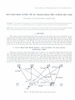 Tài liệu Bài toán định tuyến tối ưu trong mạng viễn thông Việt Nam. ppt