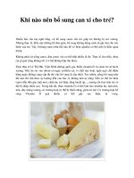 Tài liệu Khi nào nên bổ sung can xi cho trẻ? pot