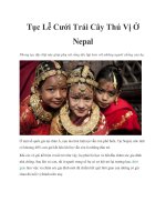 Tài liệu Tục Lễ Cưới Trái Cây Thú Vị Ở Nepal pdf