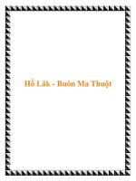 Tài liệu Hồ Lăk - Buôn Ma Thuột pdf