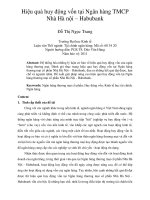 Hiệu quả huy động vốn tại ngân hàng TMCP nhà hà nội – habubank