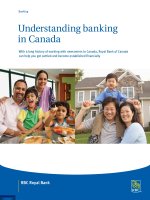 Tài liệu UNDERSTANDING BANKING IN CANADA docx