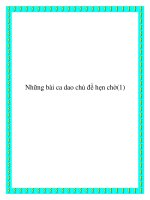 Tài liệu Ca dao dân gian cổ xưa chủ đề hẹn ước potx