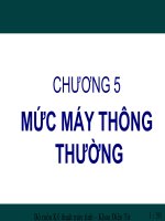 Tài liệu CHƯƠNG 5 MỨC MÁY THÔNG THƯỜNG ppt