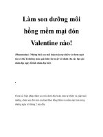 Tài liệu Làm son dưỡng môi hồng mềm mại đón Valentine nào docx