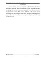 Thị trường tài chính toàn cầu và và khu vực ASEAN