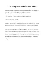 Tài liệu Trẻ thông minh hơn nếu được bú mẹ pdf