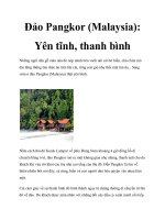 Tài liệu Đảo Pangkor (Malaysia): Yên tĩnh, thanh bình pdf