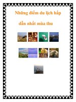 Tài liệu Những điểm du lịch hấp dẫn nhất mùa thu docx