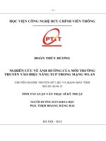Nghiên cứu về ảnh hưởng của môi trường truyền vào hiệu năng TCP trong mạng WLAN