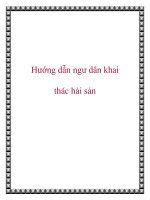 Tài liệu Hướng dẫn ngư dân khai thác hải sản docx