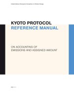 Tài liệu KYOTO PROTOCOL REFERENCE MANUAL ON ACCOUNTING OF EMISSIONS AND ASSIGNED AMOUNT ppt