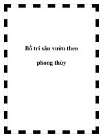 Tài liệu Bố trí sân vườn theo phong thủy doc