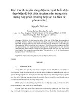 Hấp thụ phi tuyến sóng điện từ mạnh biến điệu theo biên độ bởi điện tử giam cầm trong siêu mạng hợp phần (trường hợp tán xạ điện tử phonon âm)