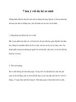 Tài liệu 7 lưu ý với da bé sơ sinh pot