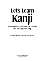 Lets learn kanji - sach hoc kanji