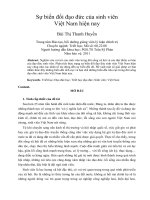 Sự biến đổi đạo đức của sinh viên việt nam hiện nay