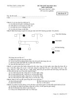 Đề thi thử sinh học 2014 Lần 3 THPT lương sơn