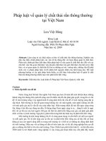 Pháp luật về quản lý chất thải rắn thông thường tại việt nam