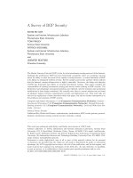 Tài liệu A Survey of BGP Security pptx