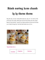 Tài liệu Bánh nướng kem chanh lạ lạ thơm thơm docx