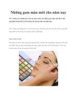 Tài liệu Những gam màu mới cho năm nay doc