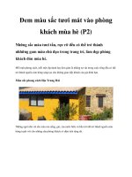 Tài liệu Đem màu sắc tươi mát vào phòng khách mùa hè (P2) docx