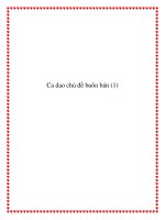 Tài liệu Sưu tầm ca dao cổ đề tài buôn bán của người xưa pptx