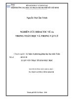 nghiên cứu didactic về x trong toán học và trong vật lý