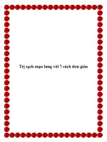 Tài liệu Trị sạch mụn lưng với 7 cách đơn giản pdf