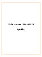 Tài liệu Chiến lược làm bài thi IELTS Speaking pptx
