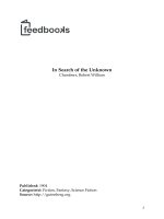 Tài liệu In Search of the Unknown docx