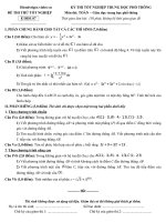 Tài liệu ĐÁP ÁN VÀ ĐỀ THI THỬ TỐT NGHIỆP NĂM 2013 - TRƯỜNG THPT NGUYỄN HUỆ - ĐẮK LẮK - ĐỀ SỐ 7 ppt