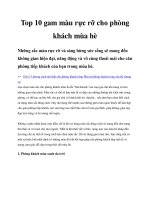 Tài liệu Top 10 gam màu rực rỡ cho phòng khách mùa hè pptx