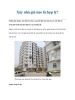 Tài liệu Xây nhà giá nào là hợp lý? docx