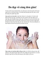Tài liệu Da đẹp vô cùng đơn giản pdf
