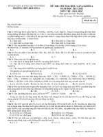 Tài liệu Đề thi thử Đại học 2012 mã đề 132 ppt