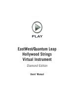 Tài liệu EastWest/Quantum Leap Hollywood Strings Virtual Instrument pptx