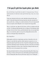Tài liệu 5 bí quyết giữ lửa hạnh phúc gia đình pdf