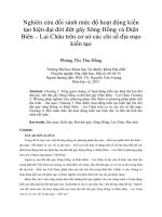 Nghiên cứu đối sánh mức độ hoạt động kiến tạo hiện đại đới đứt gãy sông hồng và điện biên – lai châu trên cơ sở các chỉ số địa mạo kiến tạo