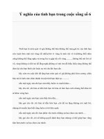 Tài liệu Ý nghĩa của tình bạn trong cuộc sống số 6 potx