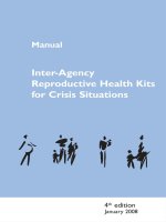 Tài liệu Inter-Agency Reproductive Health Kits for Use in Crisis Situations pdf